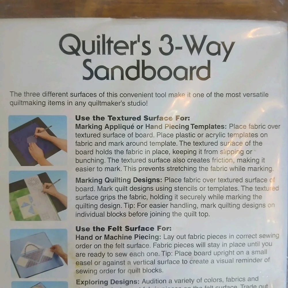 W.H. Collins QUILTERS 3-way Sand board 12.5